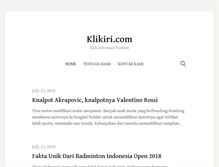 Tablet Screenshot of klikiri.com